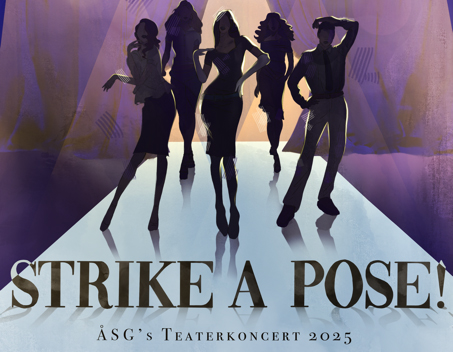 Plakat for teaterkoncerten "Strike A Pose"